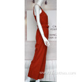 Woven Linen Jumpsuit For Ladies